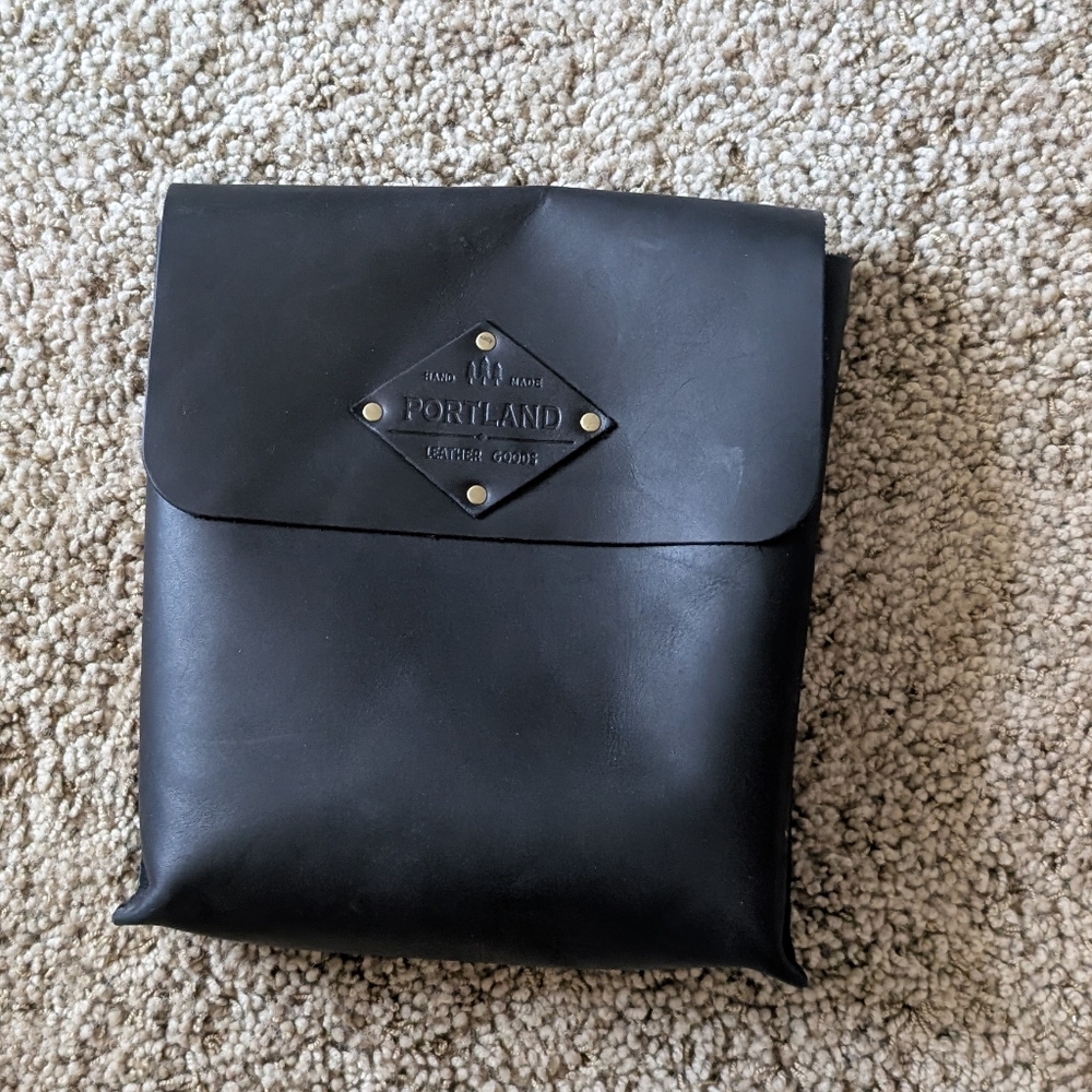Portland Leather Goods Hawkeye Satchel, Smooth Black
